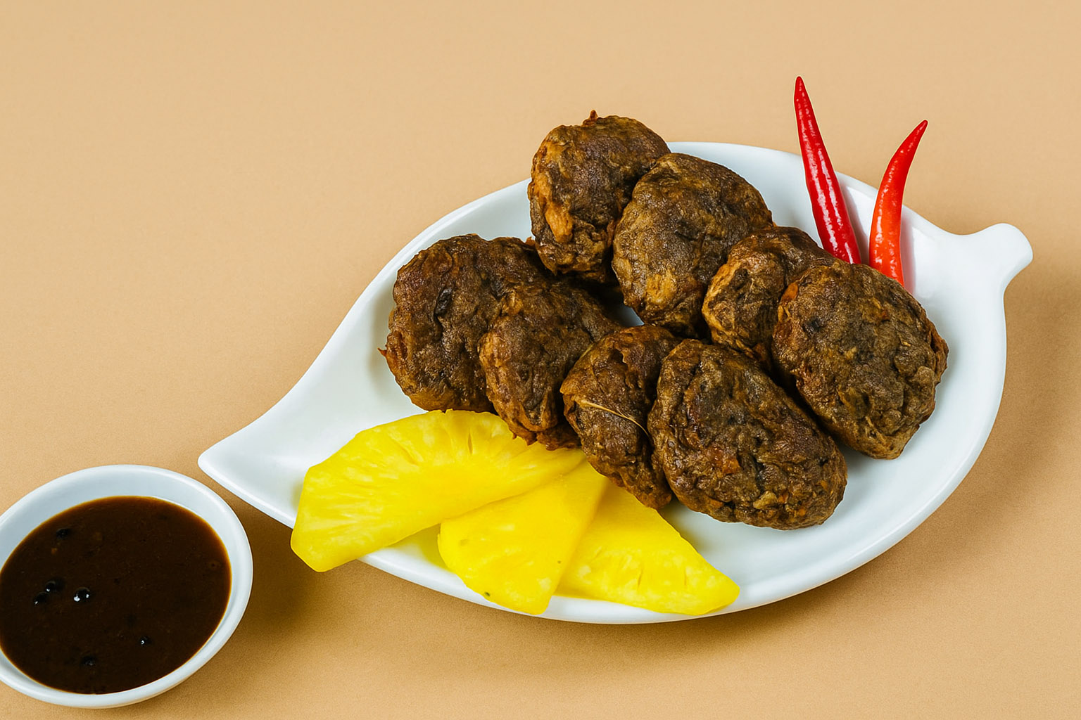 Chả Nấm Nấm Sốt Tiêu Đen Chay